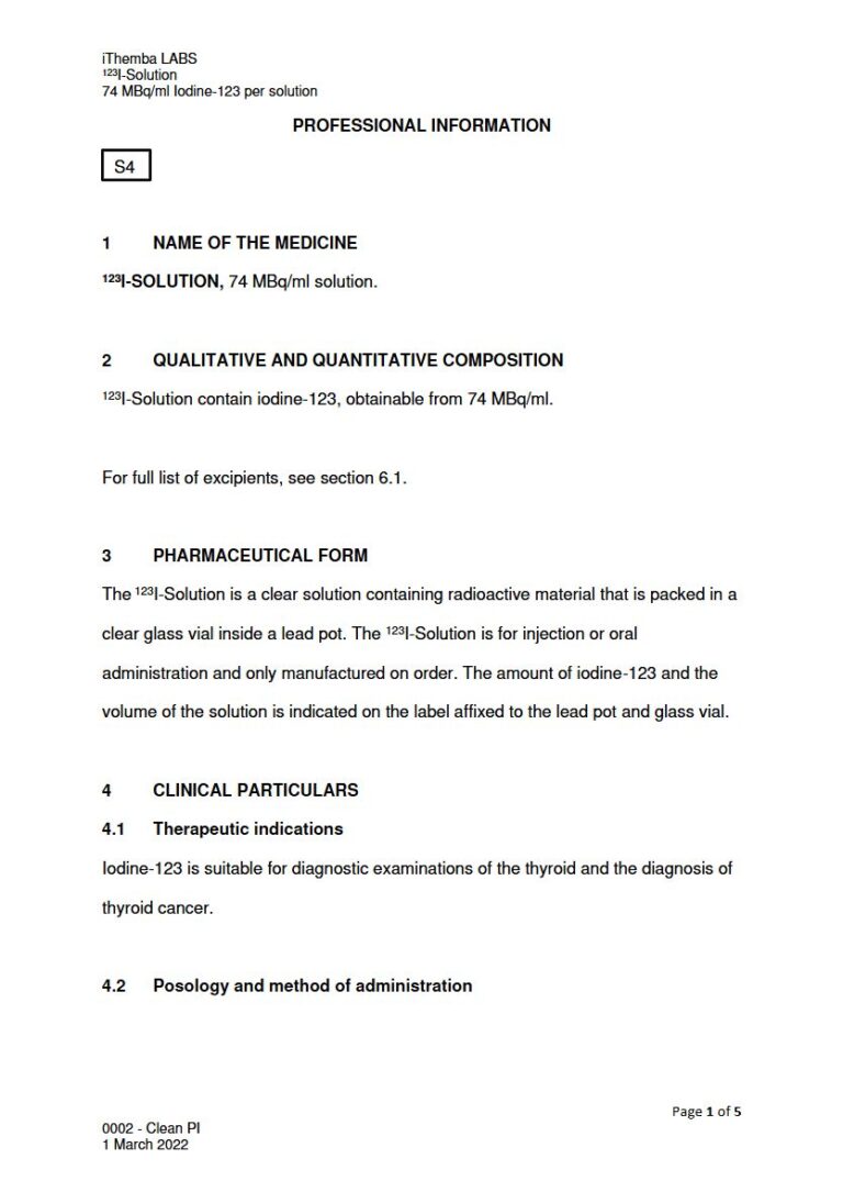 123I-Solution 74 MBq/ml package insert preview