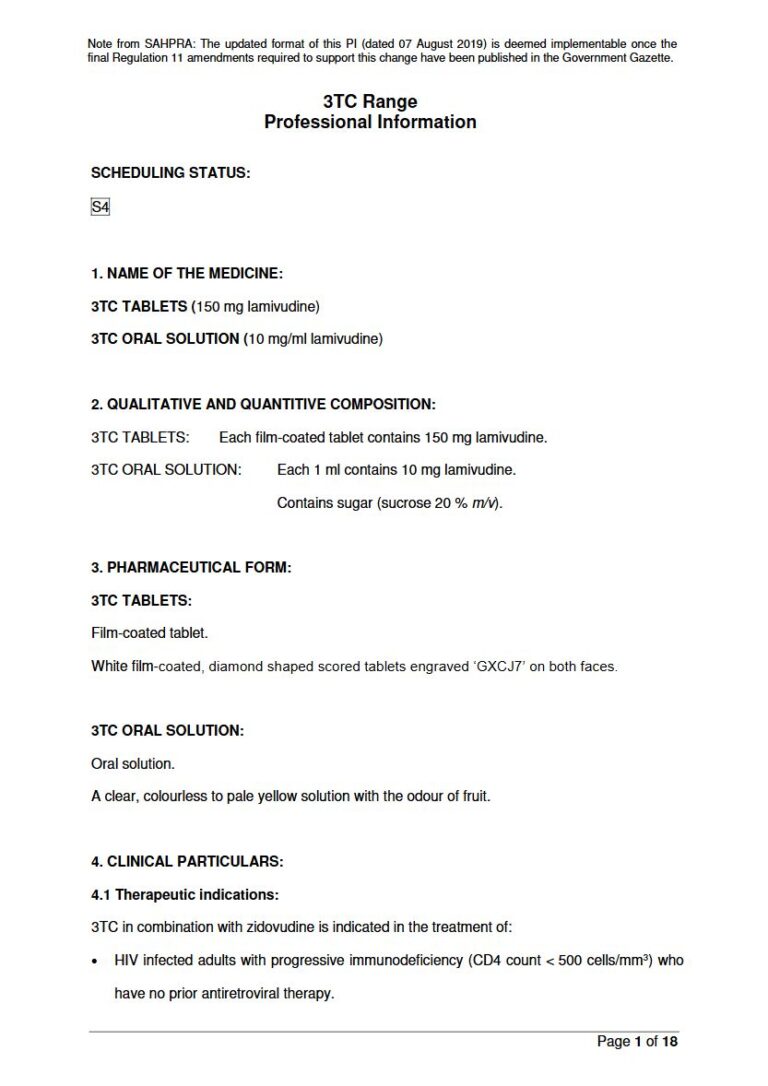 3 TC Tablet and Solution package insert preview