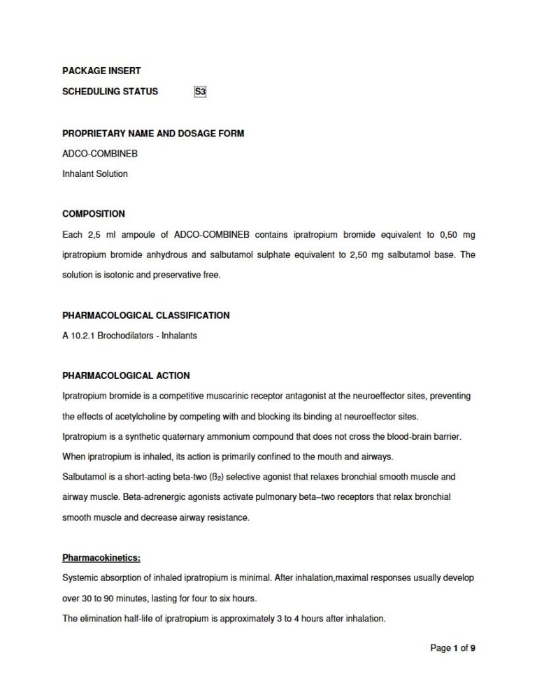 Adco-Combineb Inhalant Solution package insert preview