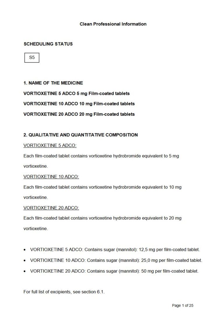 Adco Vortioxetine Tablet package insert preview