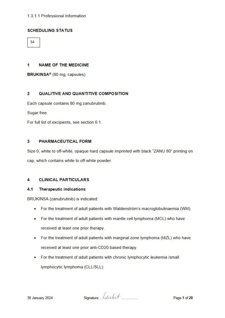 Brukinsa 80 mg Capsules package insert preview