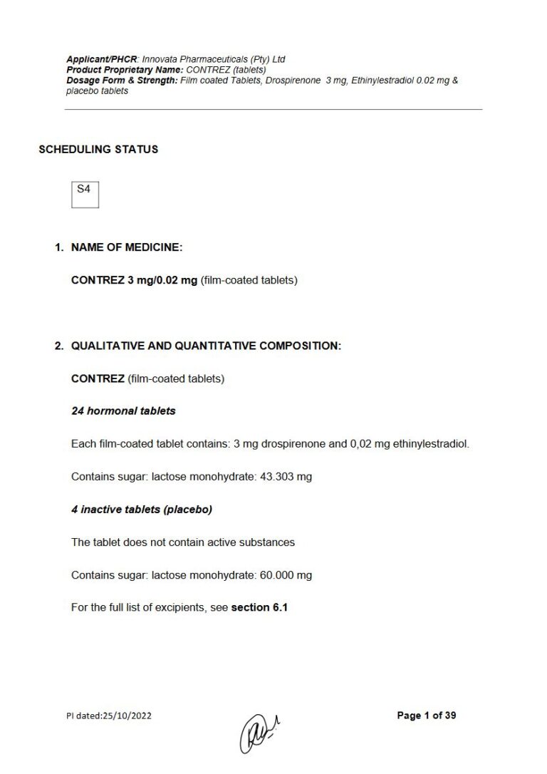 Contrez 0,02 mg, 3,0 mg Tablet package insert preview