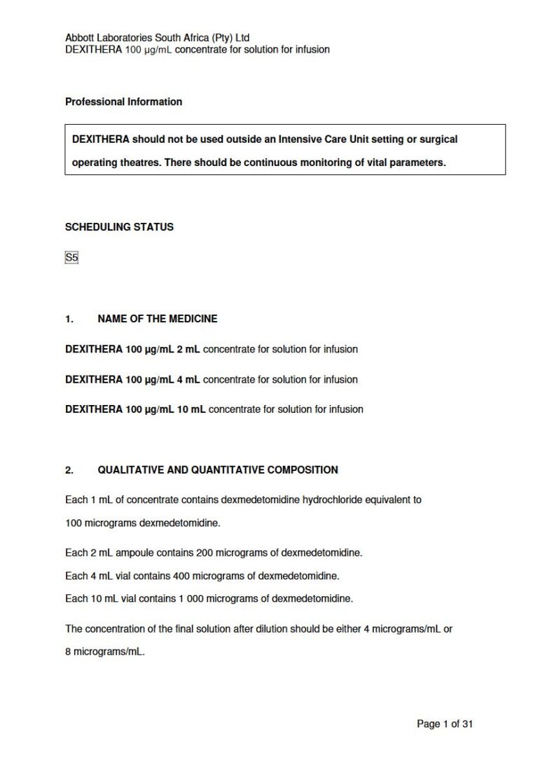 Dexithera 2 Ml/4 Ml/10 Ml/200 mg/400 mg Solution package insert preview