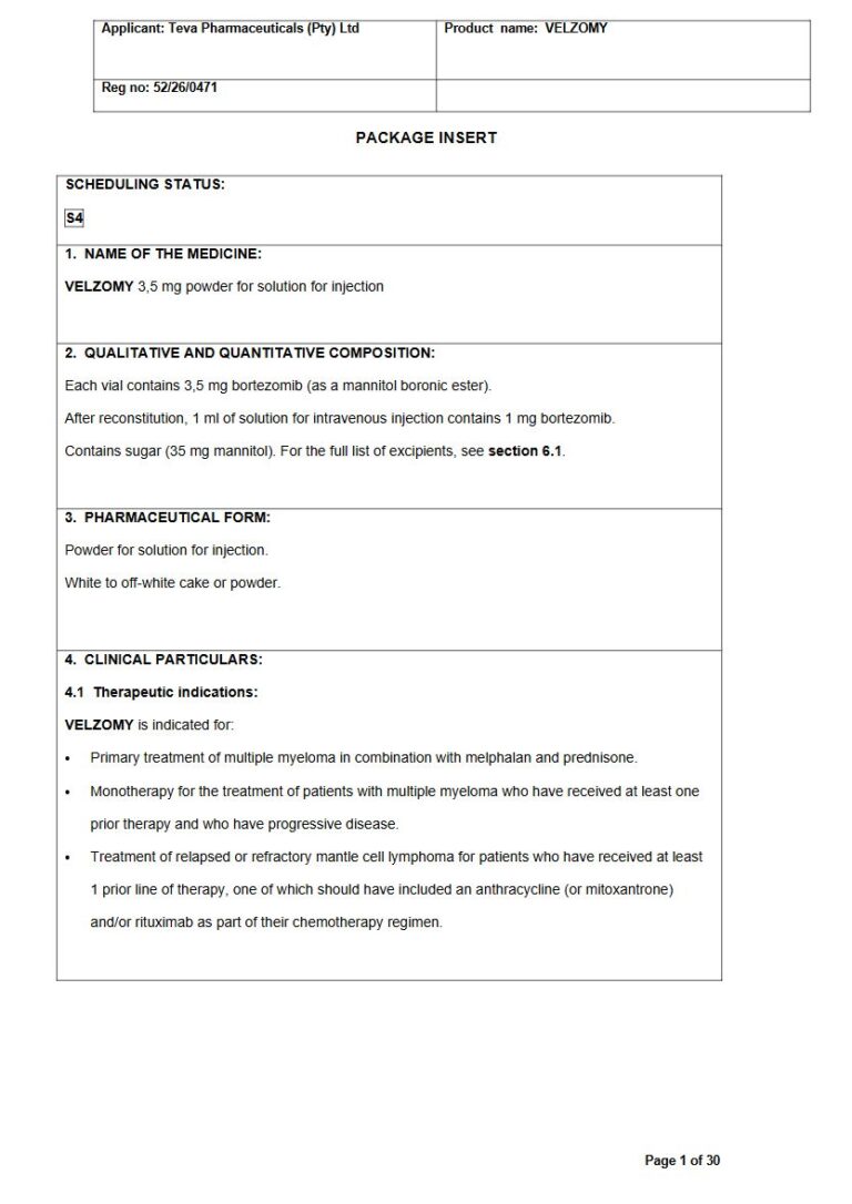 Elzomy 3.5 Mg Solution package insert preview