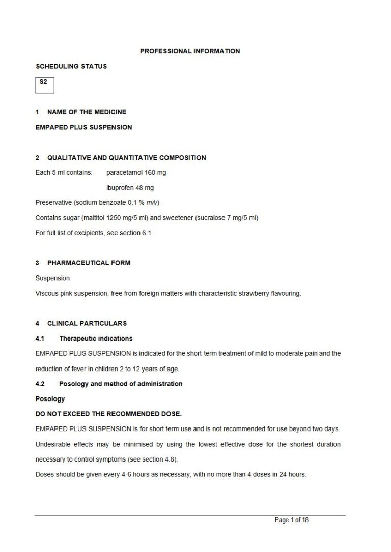 Empaped Plus Suspension 5 ml Suspension package insert preview