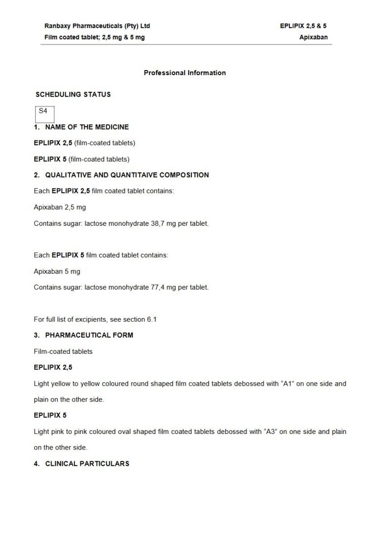 Eplipix 2,5 mg & 5 mg Film-coated tablets package insert preview