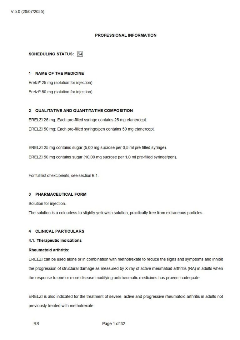 Erelzi 25 Mg/50 Mg Solution package insert preview