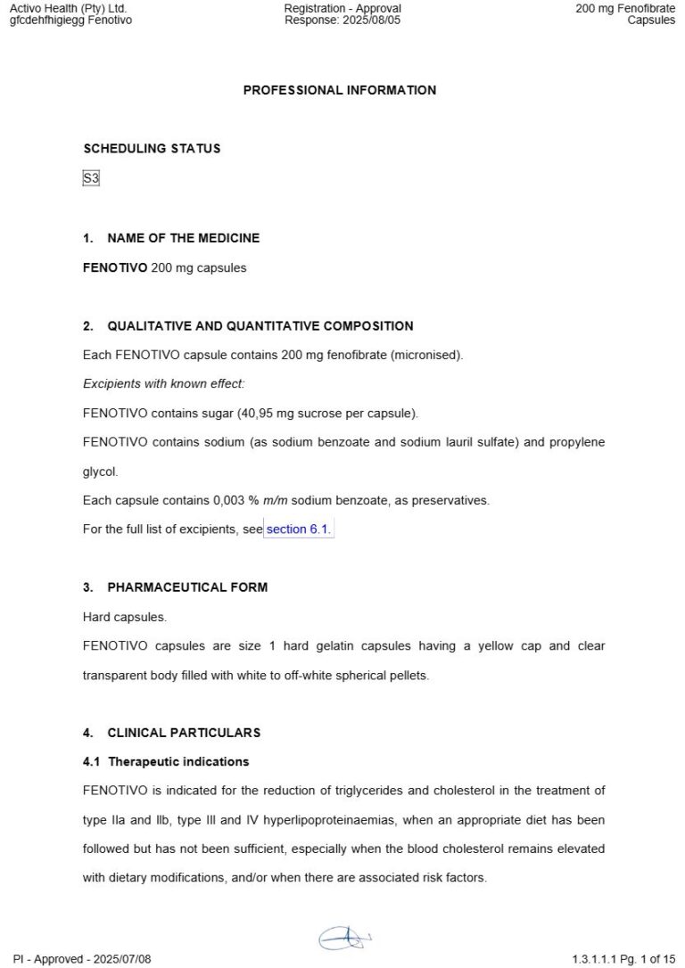 Fenotivo 200 mg Capsule package insert preview