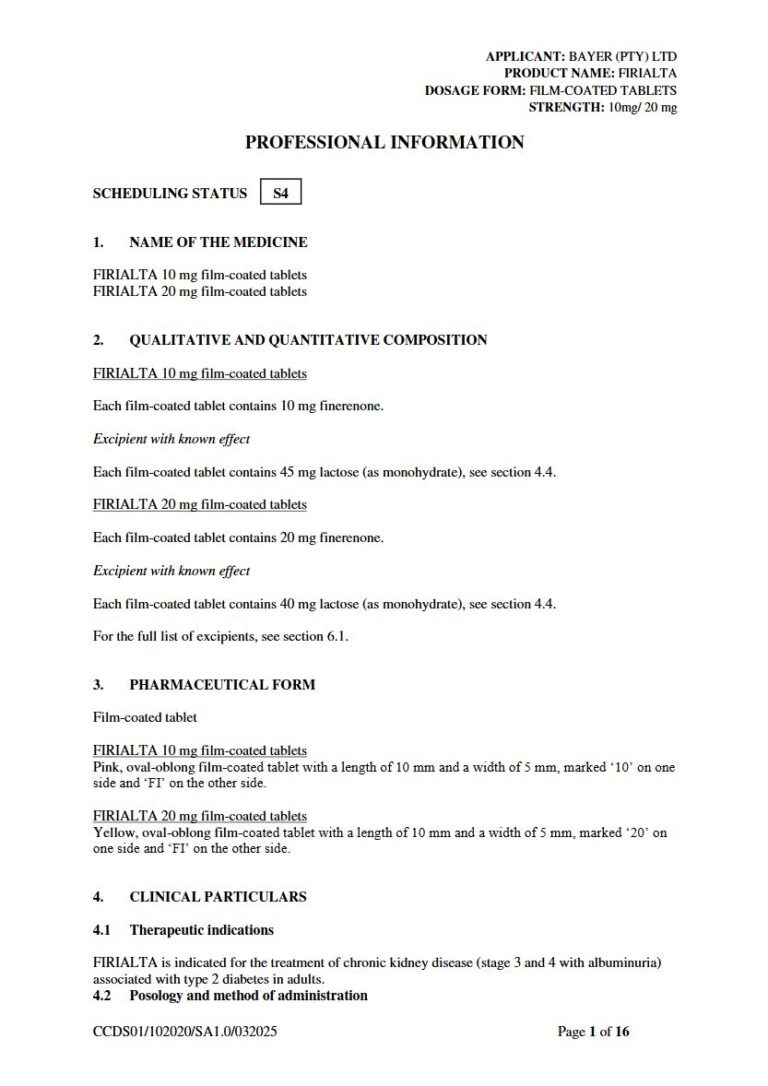 Firialta 10 Mg/20 Mg Film-Coated Tablets package insert preview