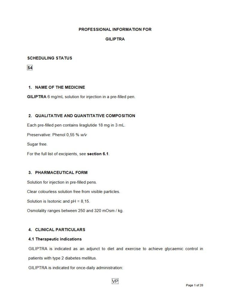 Giliptra 6 mg/ml Solution for injection in a pre-filled pen package insert preview