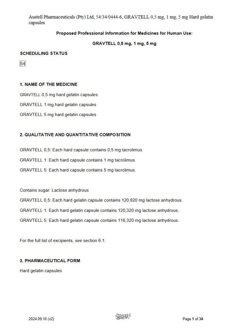 Gravtell 0,5 Mg/1 Mg/5 Mg Capsules package insert preview