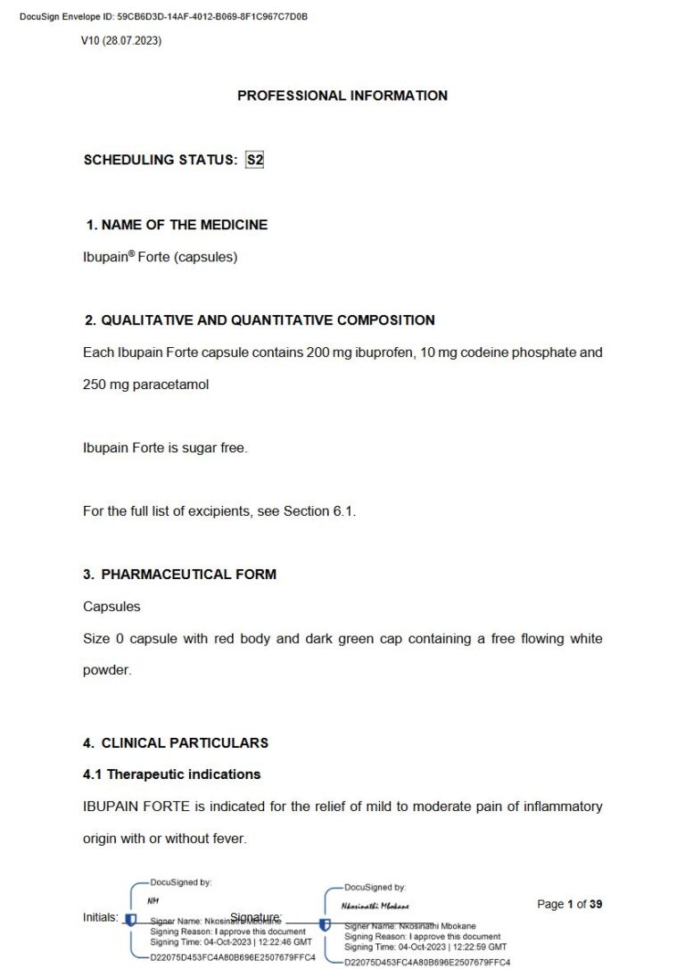 Ibupain Forte 200 mg Capsules package insert preview