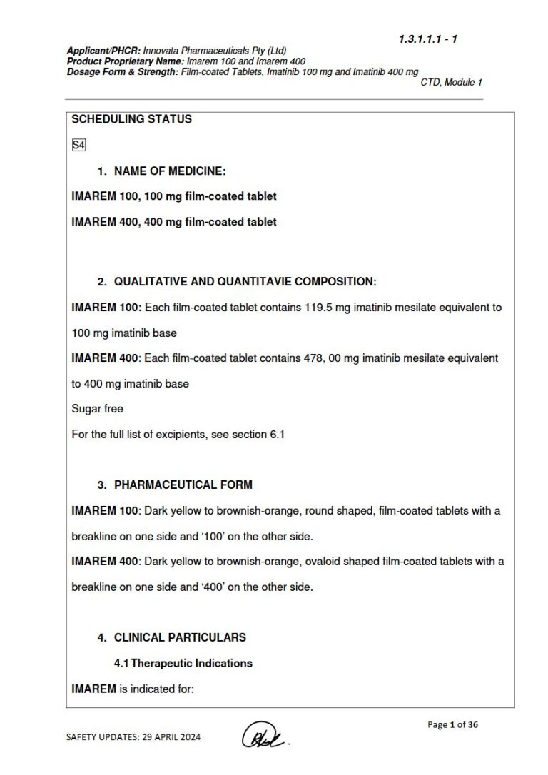 Imarem 100 mg/400 mg Film-Coated Tablets package insert preview