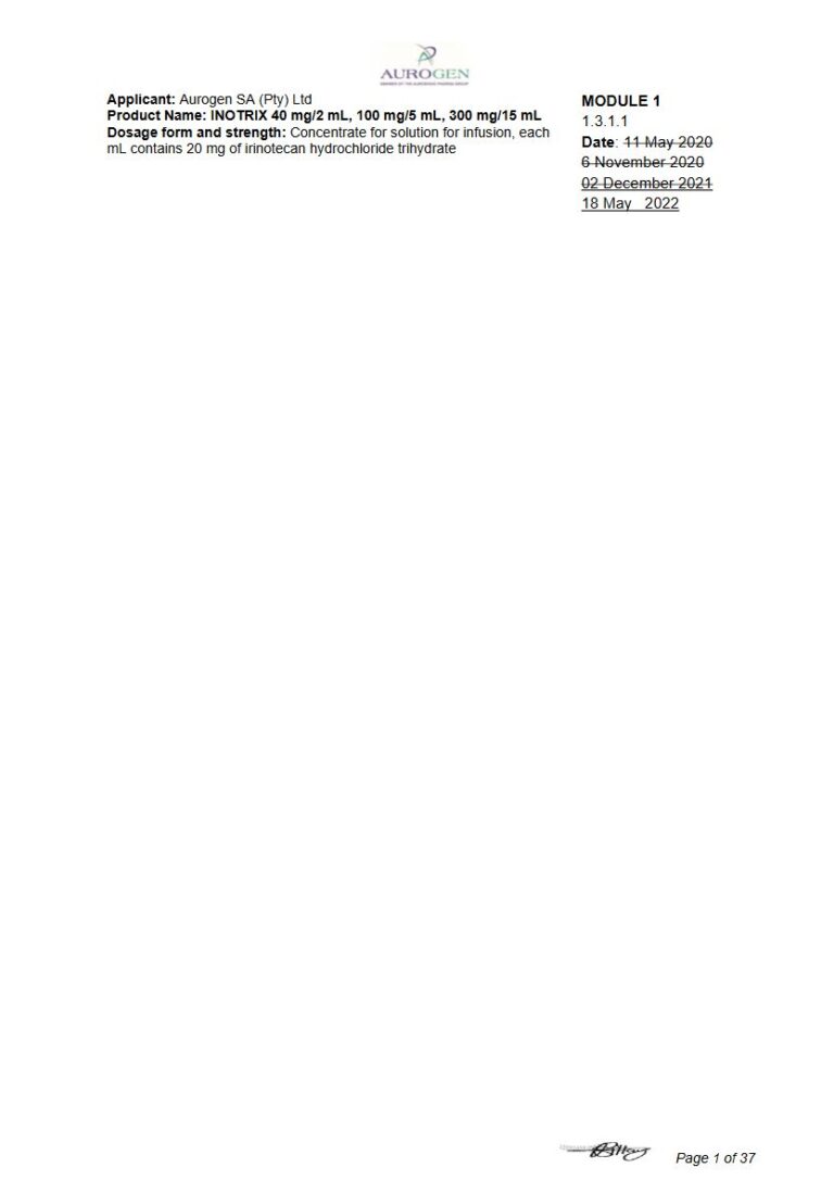 Inotrix 40 Mg/2 Ml/100 Mg/5 Ml/300 Mg/15 Ml Solution package insert preview