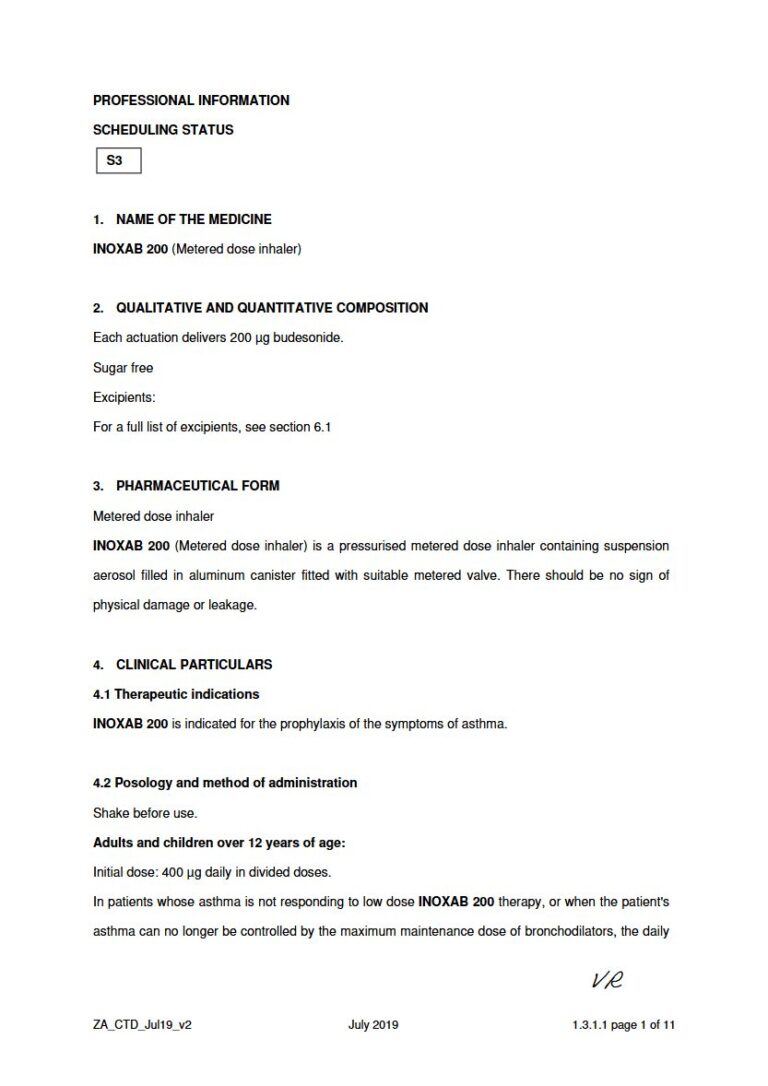 Inoxab 200 200 mg Metered Dose Inhaler package insert preview