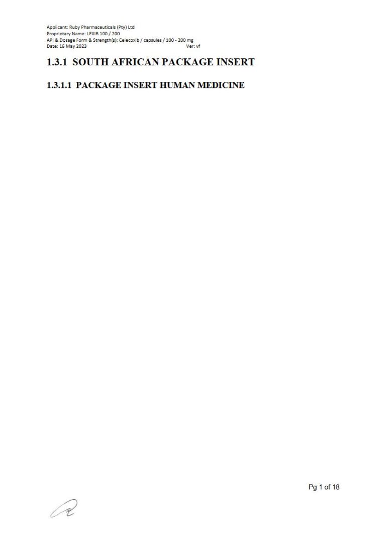 Lexib 100 & 200 100 mg, 200 mg Capsule package insert preview
