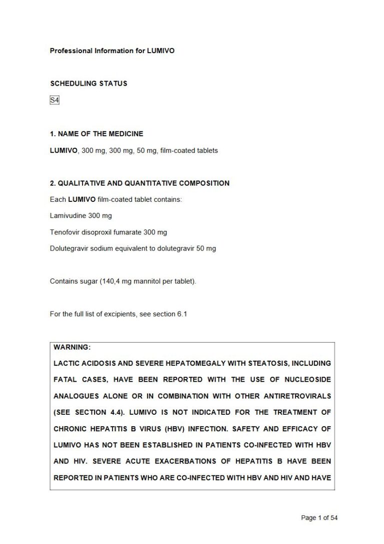 Lumivo 300 mg, 50 mg FC tablets package insert preview