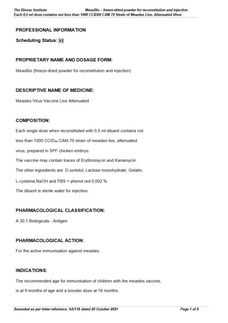 Measbio 0,5 ml Injection package insert preview