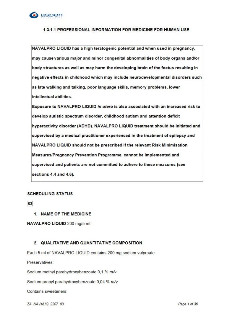 Navalpro Liquid 200 mg/5 ml package insert preview