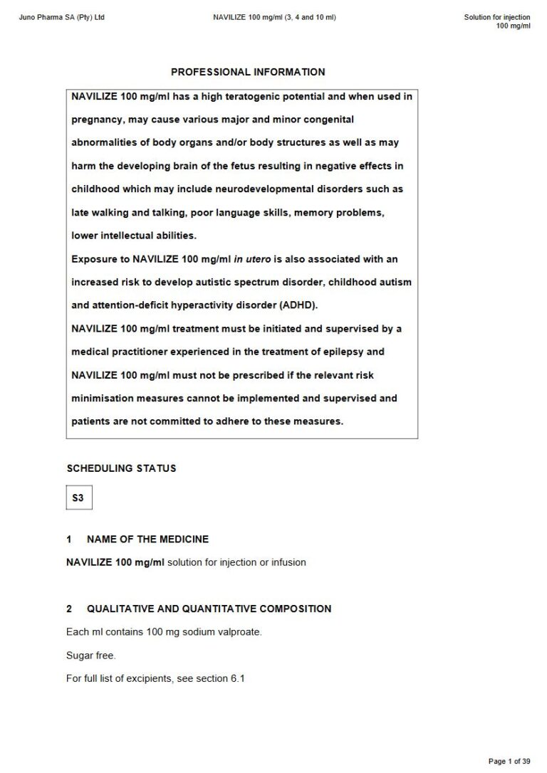 Navilize 100 Mg/3 Ml/4 Ml/10 Ml Solution package insert preview