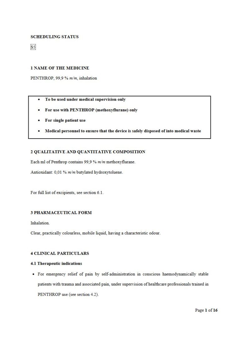 Penthrop Inhalation 5 ml package insert preview