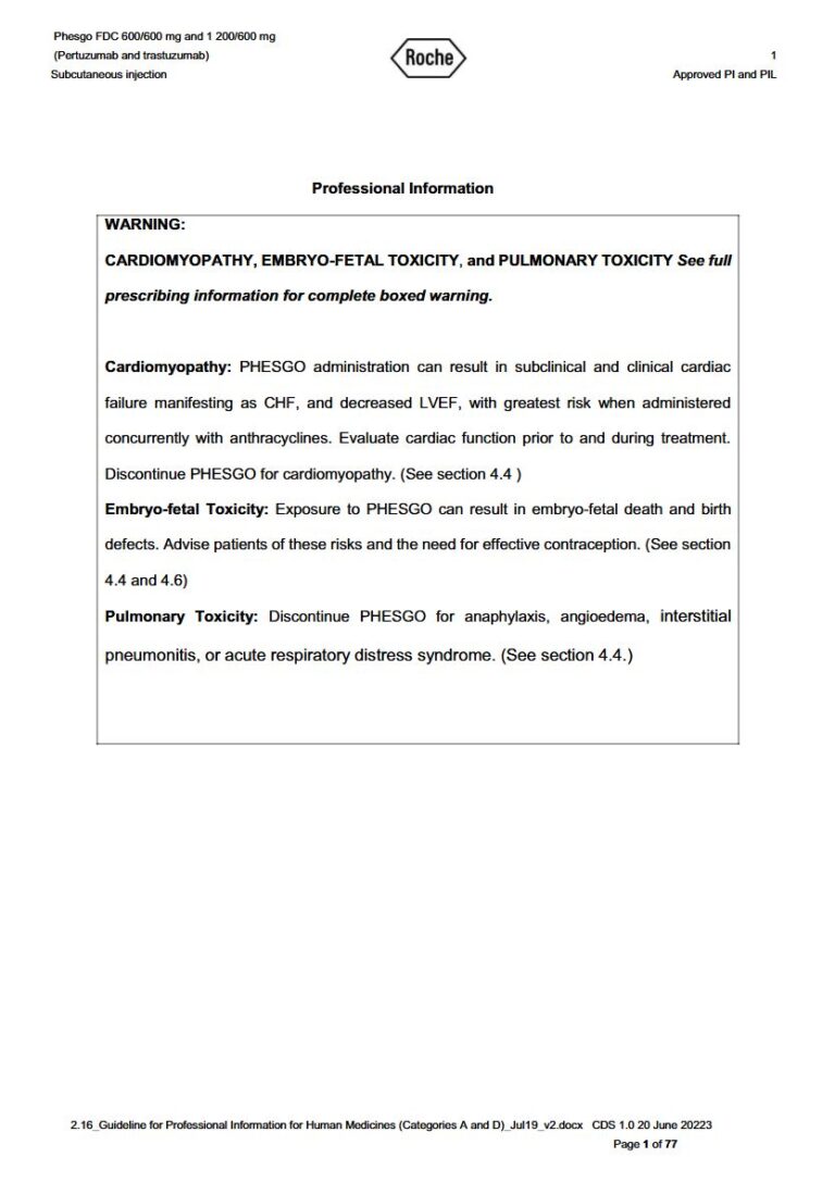 Phesgo 600 mg Subcutaneous Injection package insert preview