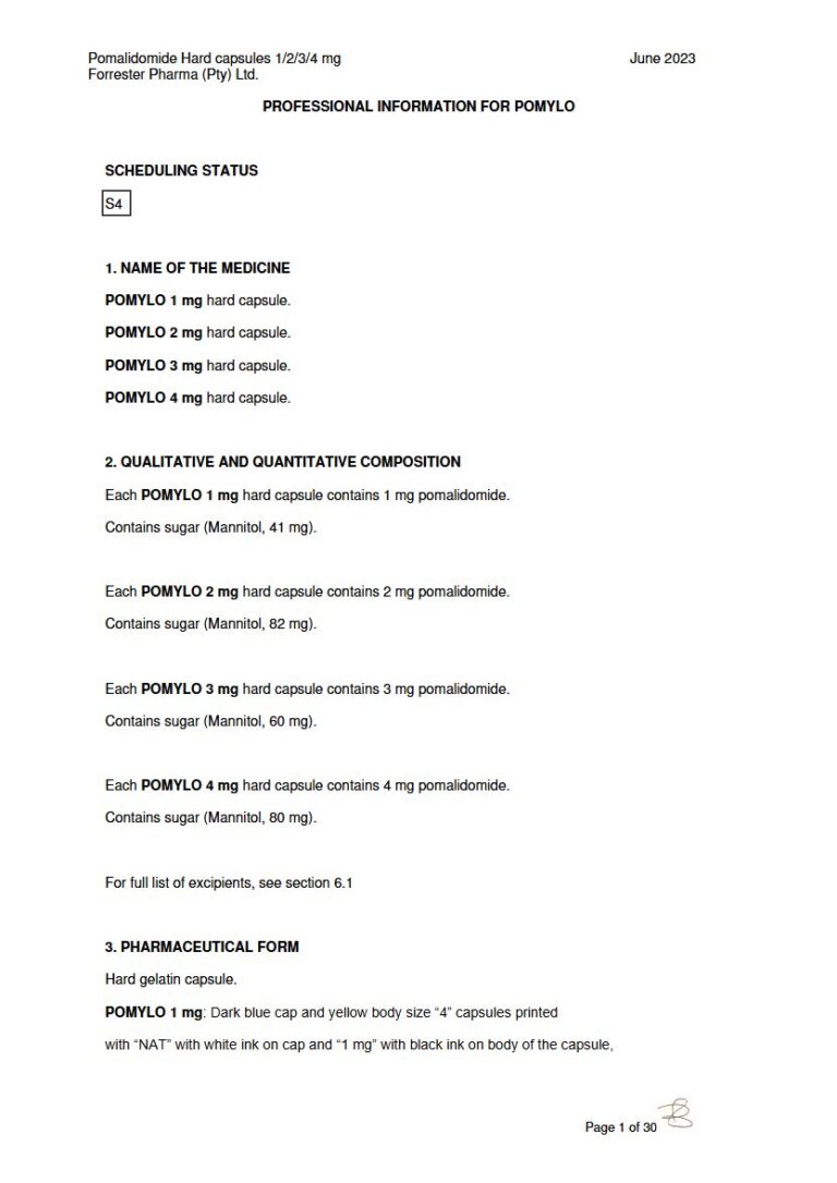 Pomylo 1 Mg/2 Mg/3 Mg/4 Mg Capsules package insert preview