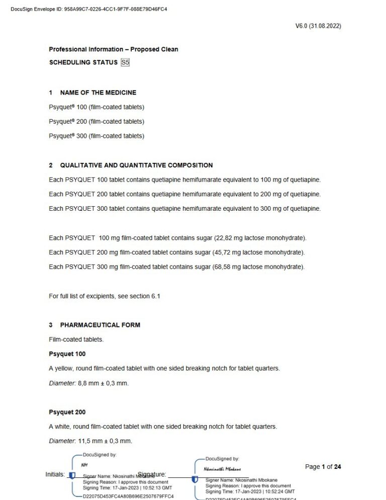 Psyquet 100. 200. 300 100mg. 200mg. 300mg FC tablet. package insert preview