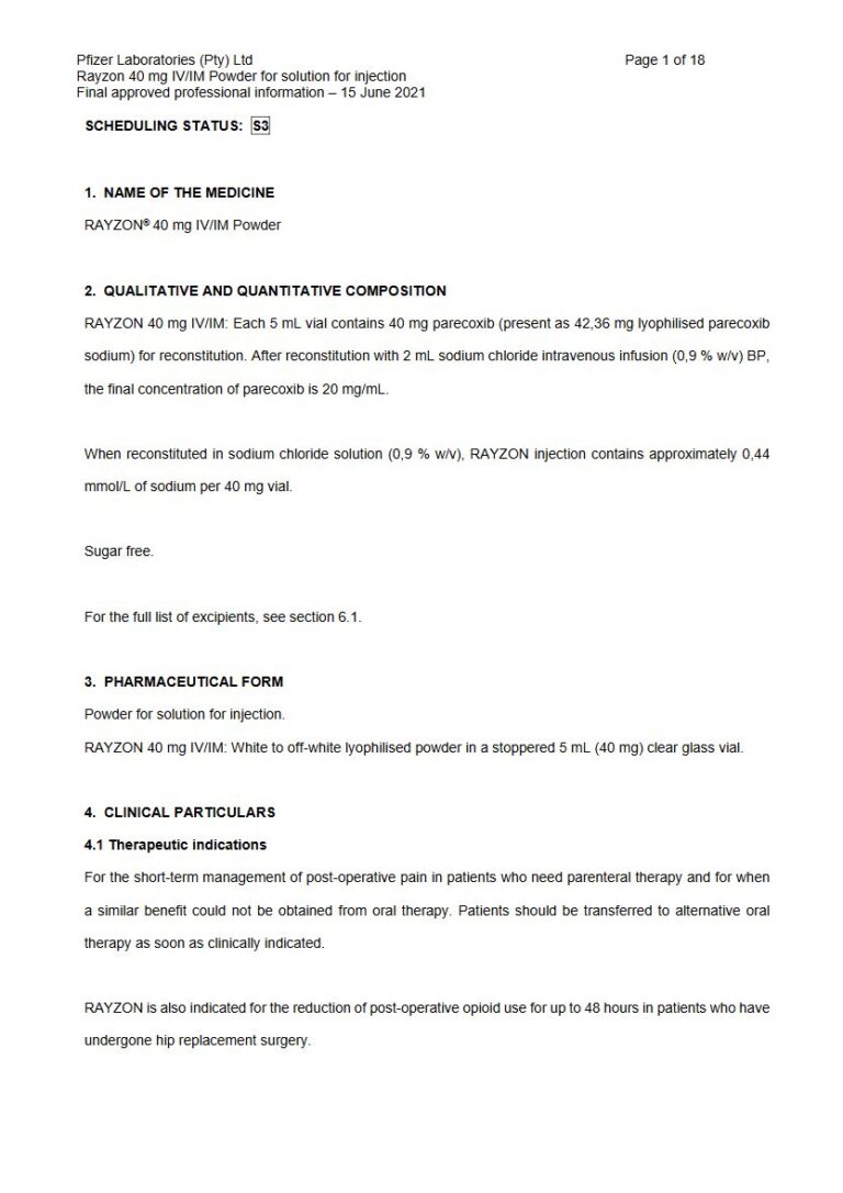 Rayzon 40 Mg Solution package insert preview