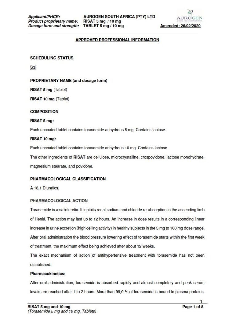 Risat 5 mg / 10 mg TABLET package insert preview