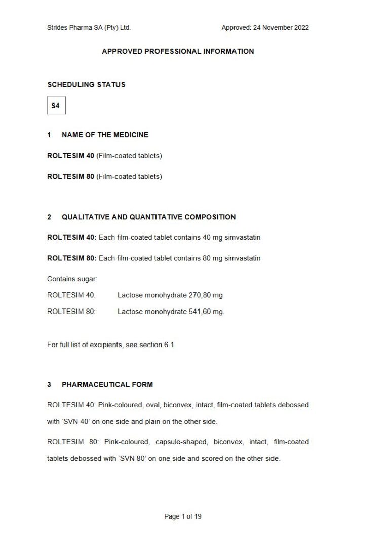 Roltesim 40 mg, 80 mg FC tablets) package insert preview