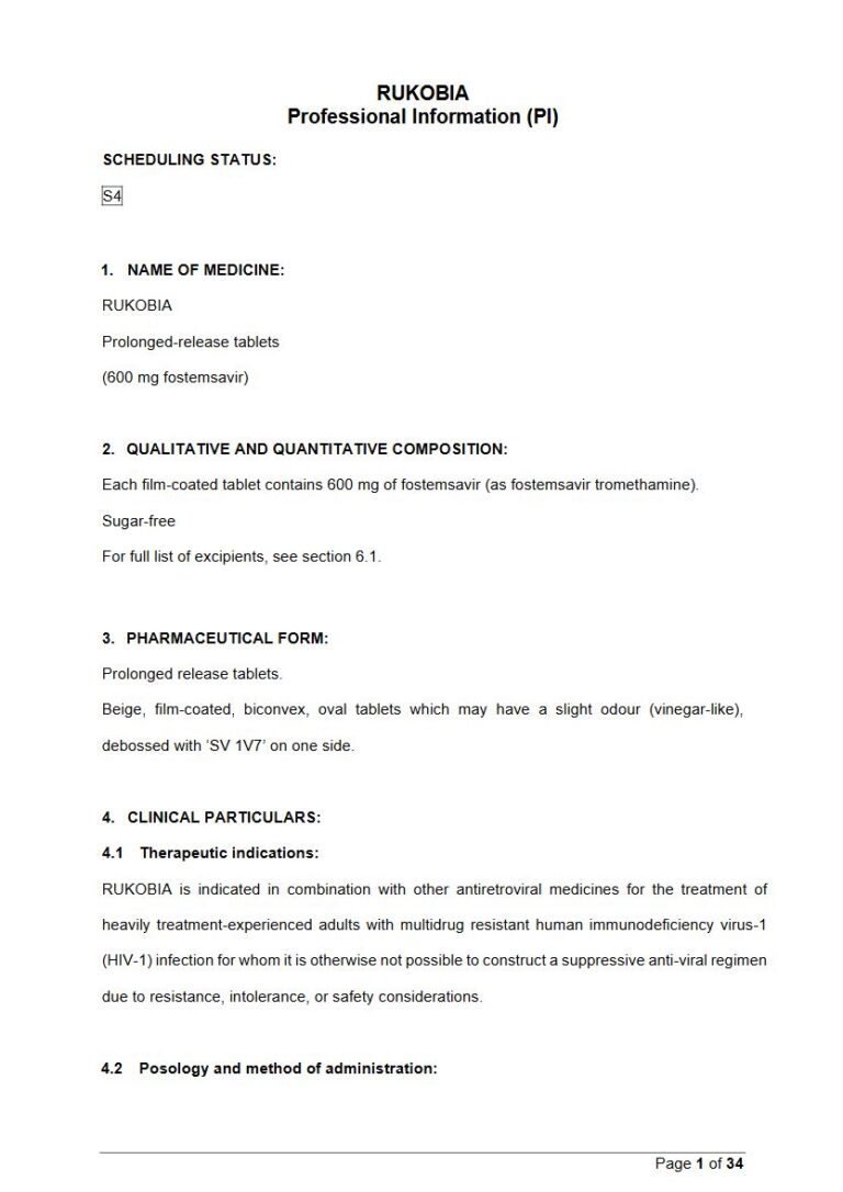 Rukobia 600 Mg Tablets package insert preview