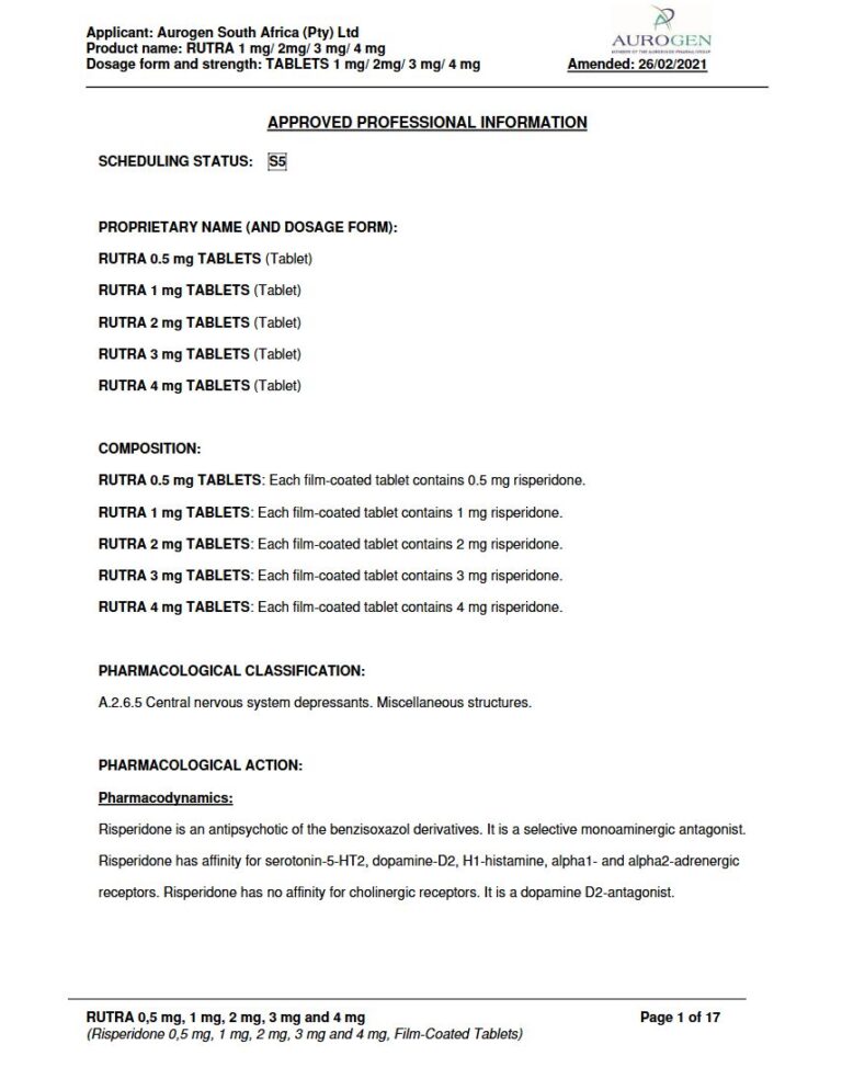 Rutra 1 Mg/2 Mg/3 Mg/4 Mg Tablets package insert preview