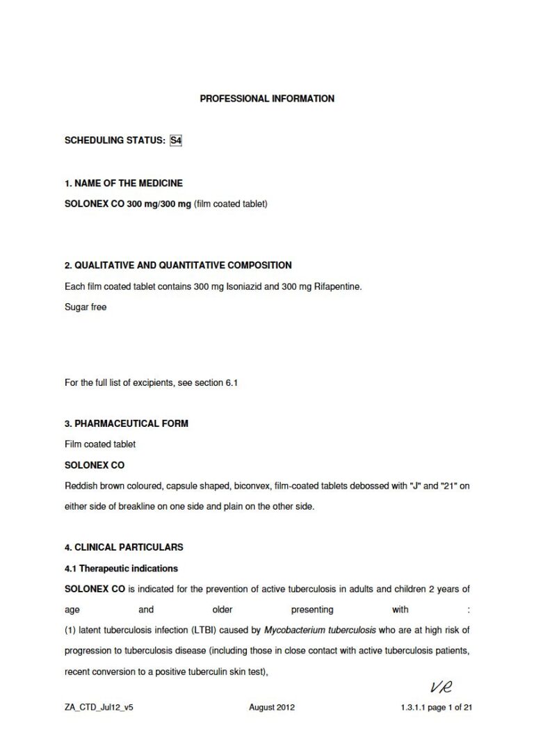 Solonex- Co 300mg Tablet package insert preview