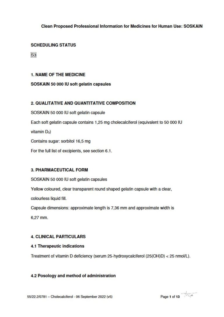 Soskain 50 000,0 IU Capsule package insert preview