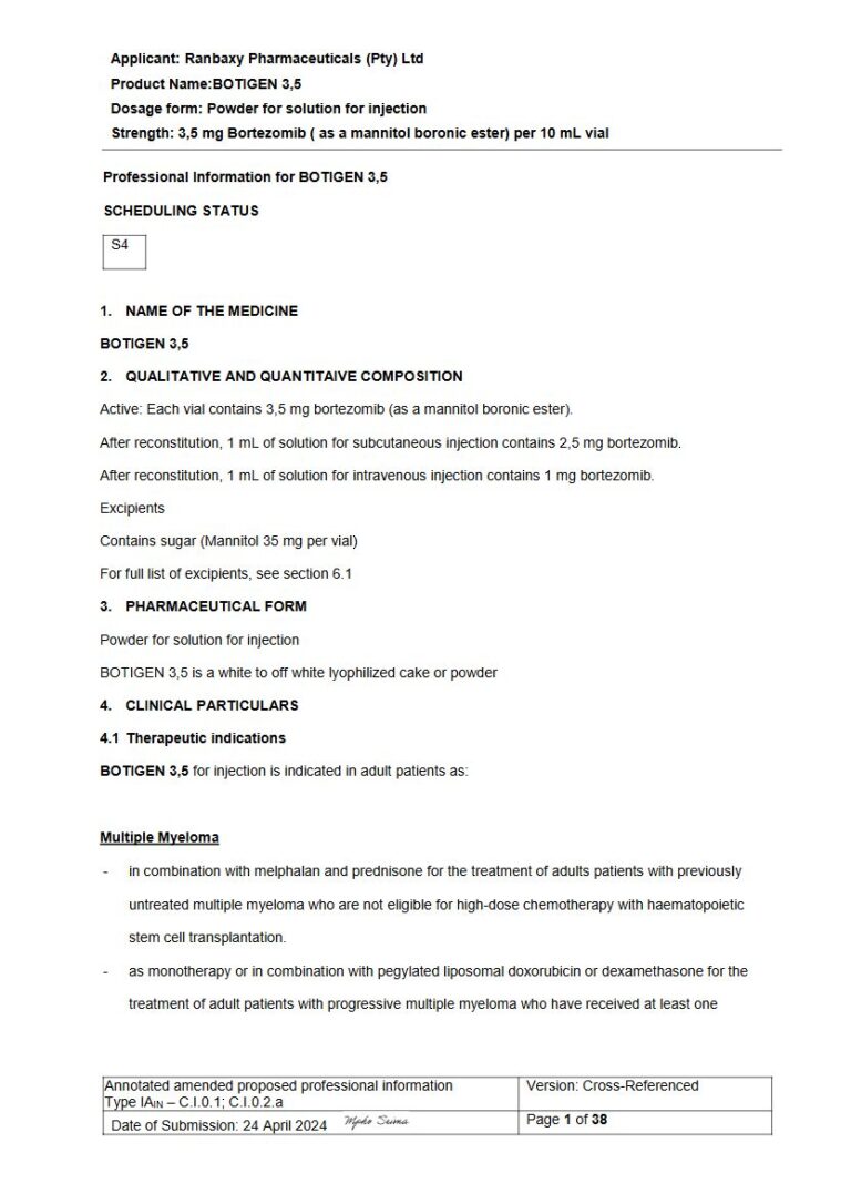 Tadalafil Cipla 3,5 mg Powder for solution for injection package insert preview