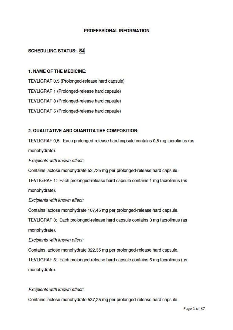 Tevligraf 0,5 mg/1 mg/3 mg/5 mg Capsules package insert preview