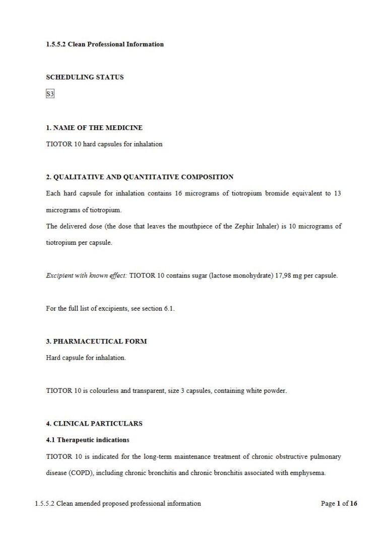Tiotor 16 micrograms Hard capsule for inhalation package insert preview