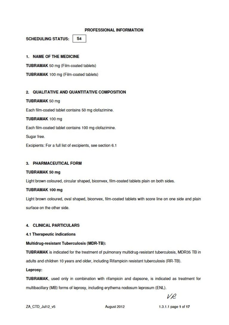 Tubramak 100 Mg/50 mg Tablets package insert preview