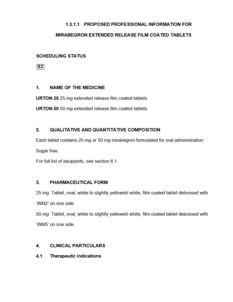 Urton 25 mg/50 mg Tablets package insert preview